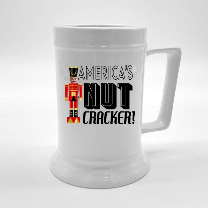 Joe Biden America's Nut Cracker Funny Front & Back Beer Stein