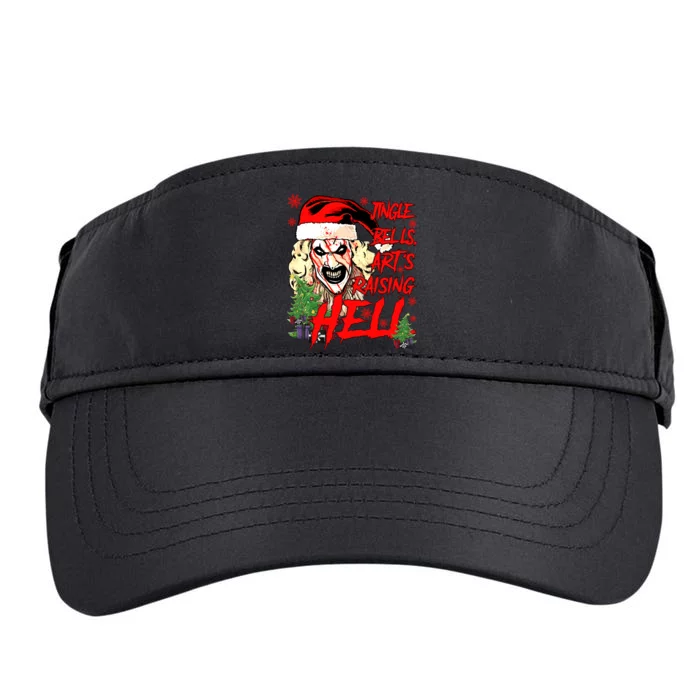 Jingle Bells Arts Raising Hell Art The Clown Christmas Horror Slasher Adult Drive Performance Visor