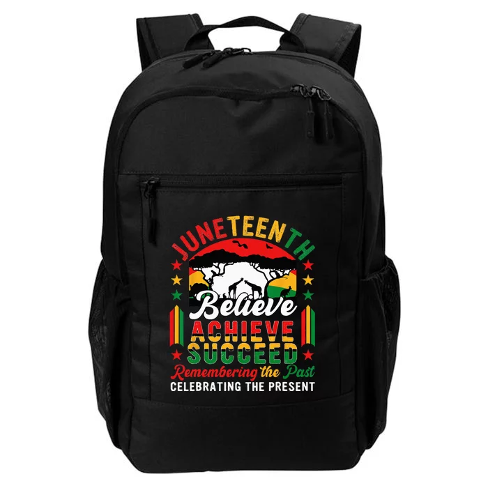 Juneteenth Believe Achieve Succeed Remembering Celebrating Daily Commute Backpack