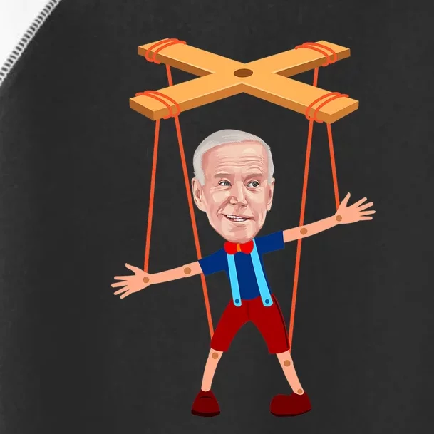 Joe Biden As A Puppet Funny Anti Biden Toddler Fine Jersey T-Shirt