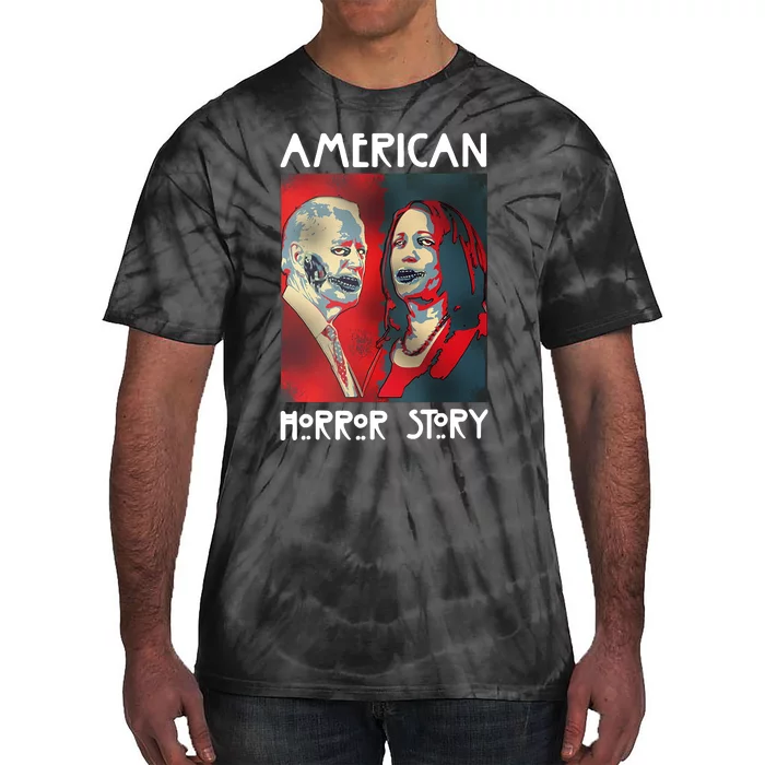 Joe Biden And Kamala Harris American Horror Story Halloween 2024 Tie-Dye T-Shirt