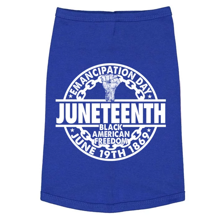 Juneteenth Black American Freedom June 19th Ecipation Day Gift Doggie Tank