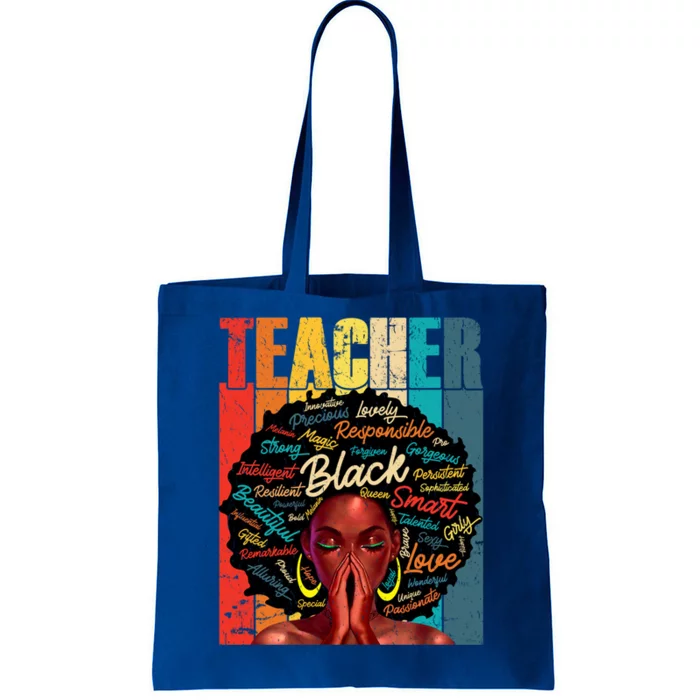 Juneteenth Black African American Teacher Pride Great Gift Tote Bag