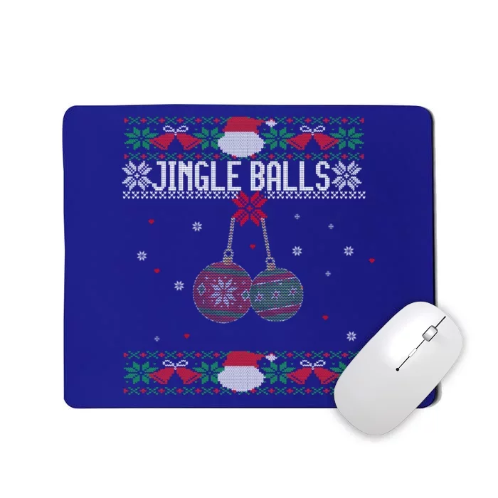 Jingle Balls And Tinsel Tits Couples Ugly Christmas Couple Gift Mousepad