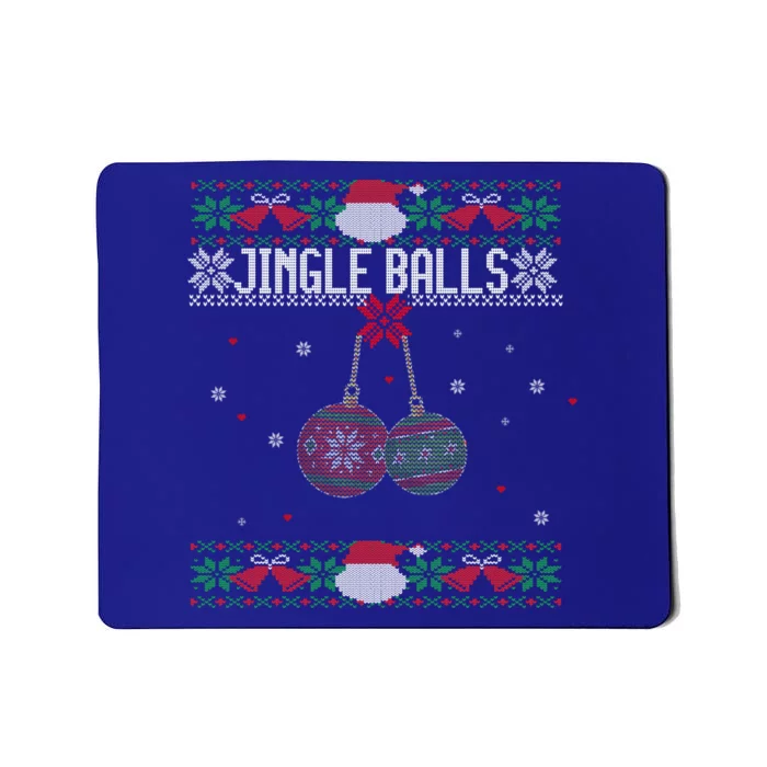 Jingle Balls And Tinsel Tits Couples Ugly Christmas Couple Gift Mousepad