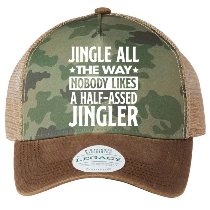 Jingle Bell All Way Half Assed Jingler Christmas Xmas Vibe Gift Legacy Tie Dye Trucker Hat