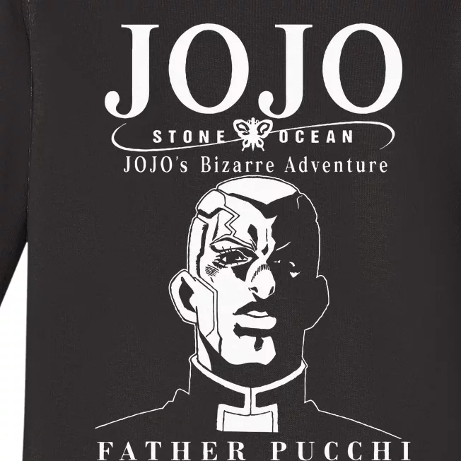 JoJos Bizarre Adventure Stone Ocean Father Enrico Pucchi Baby Long Sleeve Bodysuit