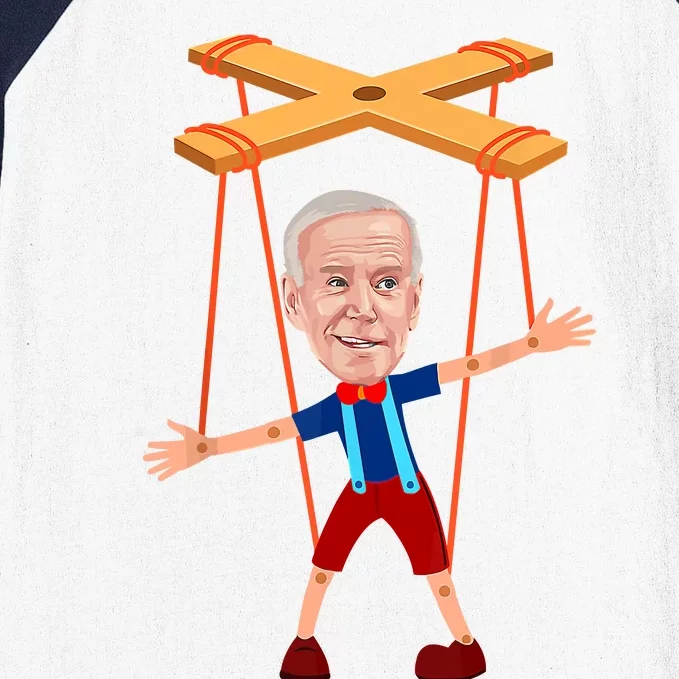 Joe Biden As A Puppet Baseball Sleeve Shirt