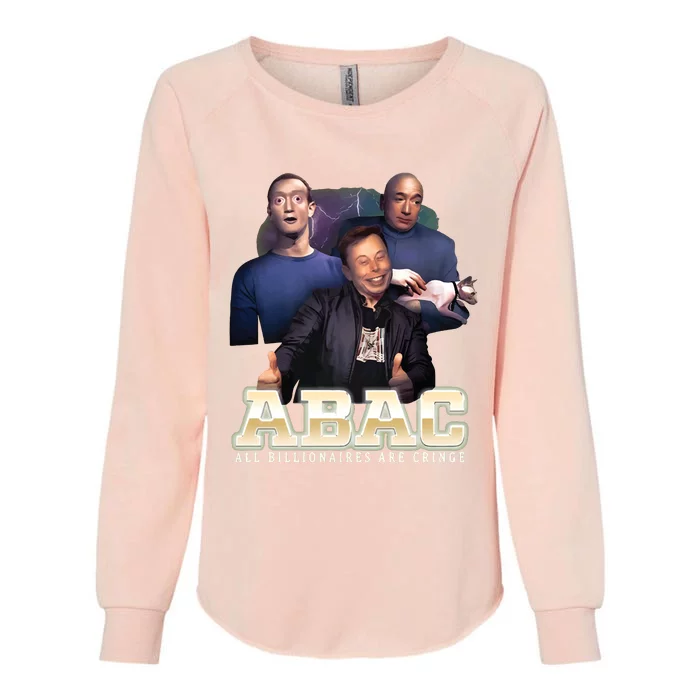 Jeff Bezos Abac All Billionaires Are Cringe Womens California Wash Sweatshirt