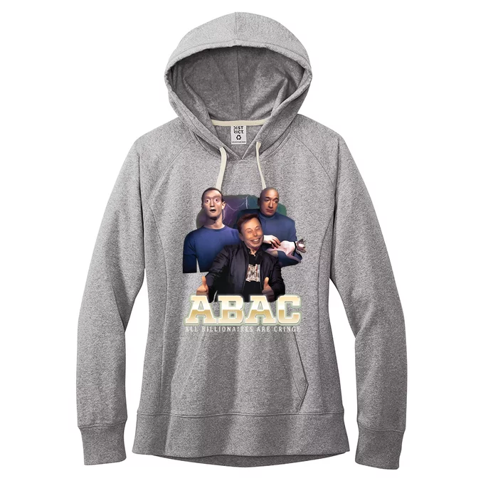 Jeff Bezos Abac All Billionaires Are Cringe Women's Fleece Hoodie