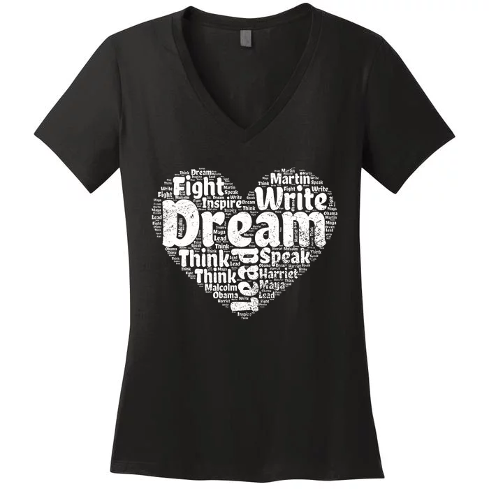 Juneteenth Black African American Women Black History Women's V-Neck T-Shirt