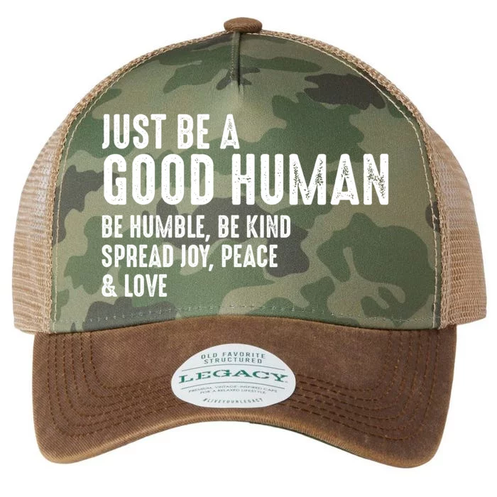 Just Be A Good Human Be Humble Be Kind Spread Joy Gift Legacy Tie Dye Trucker Hat