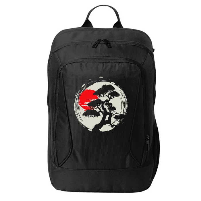 Japanese Bonsai Art Sunset Tree Lover Gardening Planting City Backpack