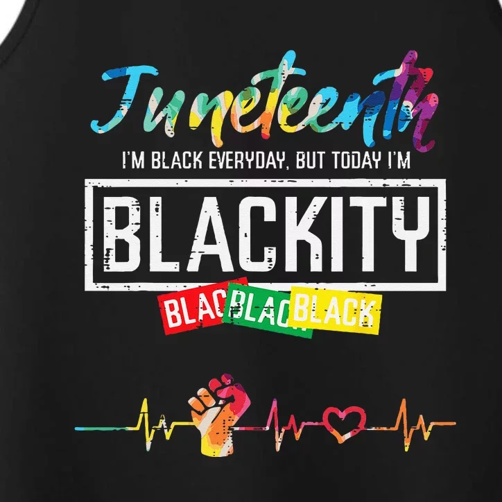 Juneteenth Blackity Black History African Performance Tank