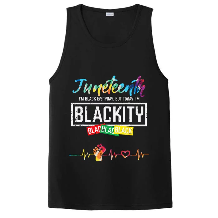 Juneteenth Blackity Black History African Performance Tank