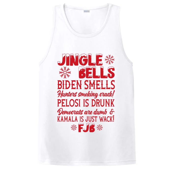 Jingle Bells Biden Smells Funny Republican Christmas Gift Performance Tank