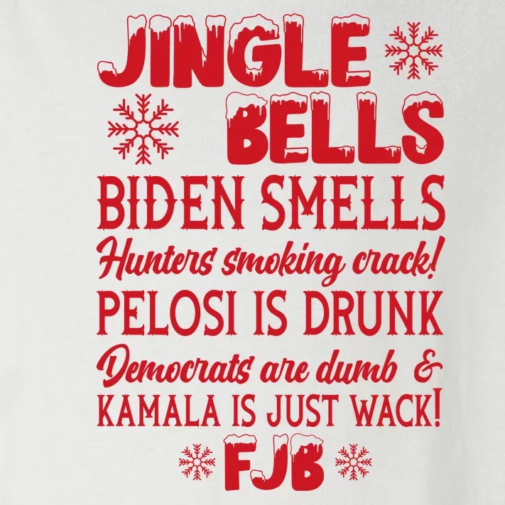 Jingle Bells Biden Smells Funny Republican Christmas Gift Toddler Long Sleeve Shirt