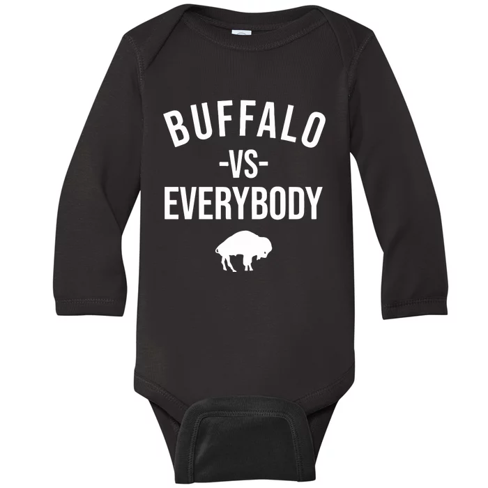 Joe Brady Buffalo Vs Everybody Baby Long Sleeve Bodysuit