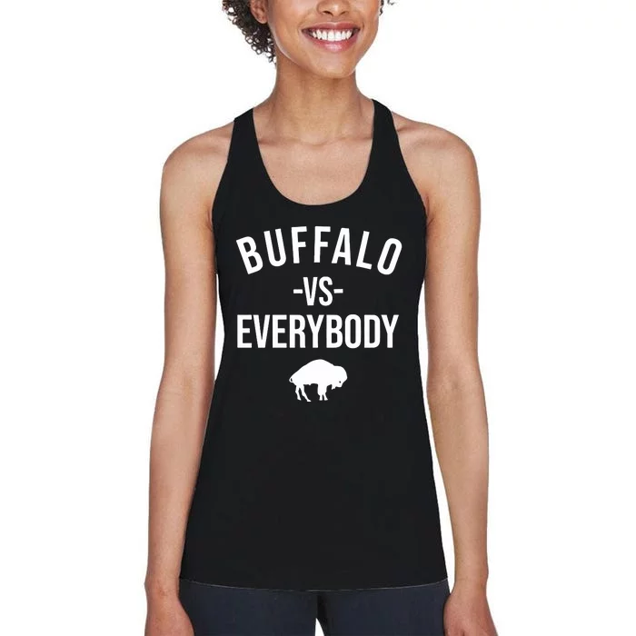 Joe Brady Buffalo Vs Everybody Women's Racerback Tank