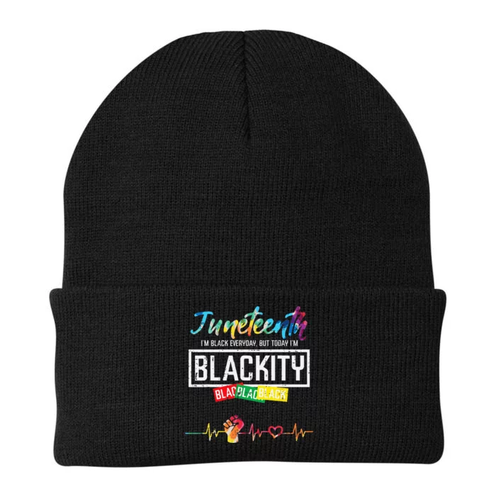 Juneteenth Blackity Black History African Knit Cap Winter Beanie