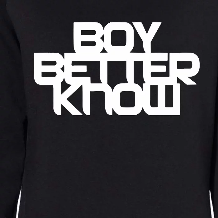 Jme Boy Better Know Womens California Wash Sweatshirt