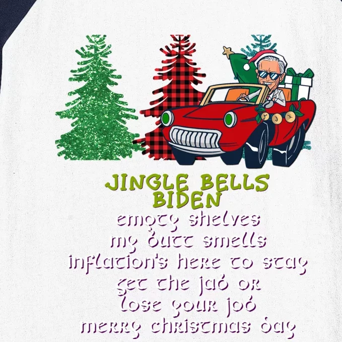 Jingle Bell Biden Xmas Santa Trump 3 Ugly Christmas Sweater Gift Baseball Sleeve Shirt