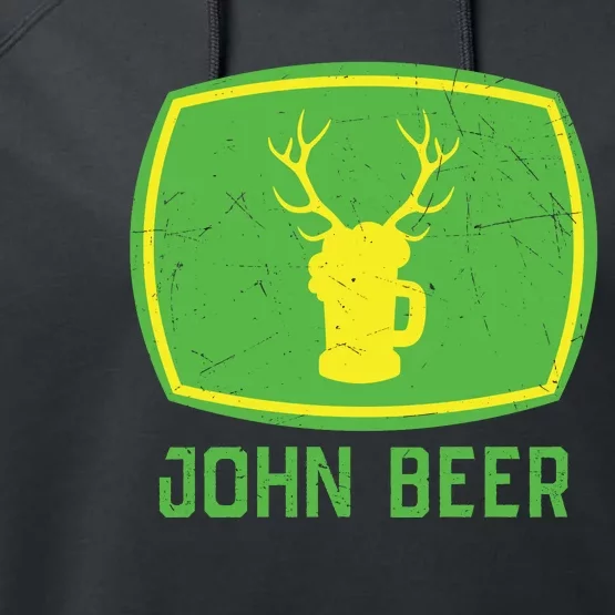 John Beer Beer Gift Beer Lover Performance Fleece Hoodie