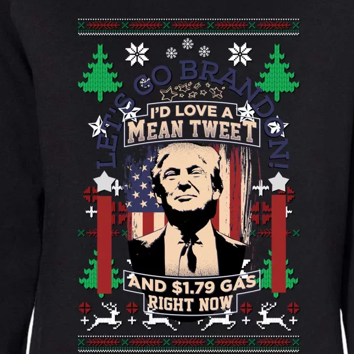 Jingle Bell Biden Xmas Santa Trump Ugly Christmas Sweater Great Gift Womens California Wash Sweatshirt