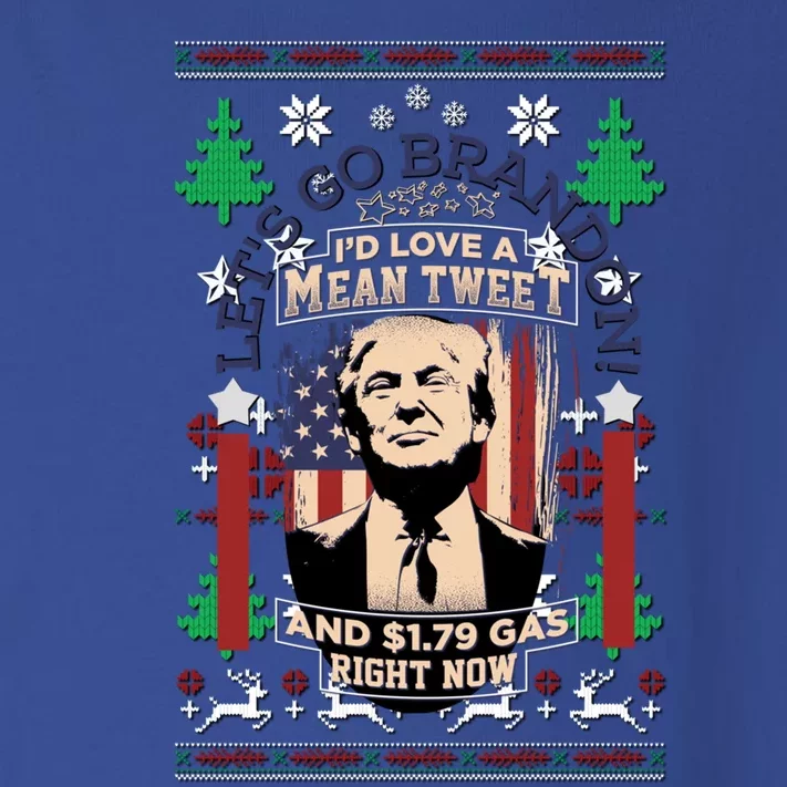 Jingle Bell Biden Xmas Santa Trump Ugly Christmas Sweater Great Gift Toddler Long Sleeve Shirt