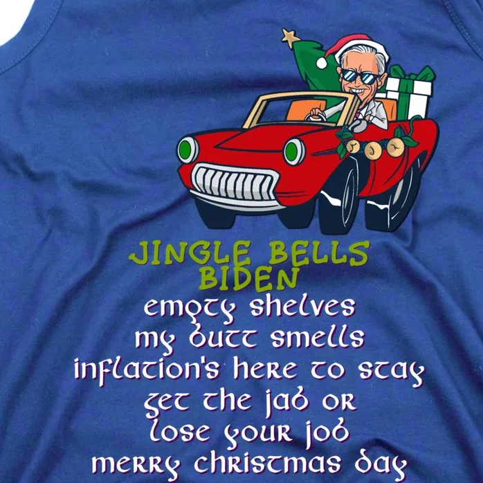 Jingle Bell Biden Xmas Santa Trump Ugly Christmas Sweater Gift Tank Top