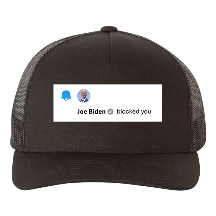 Joe Biden Blocked You Elon Musk On Twitter Yupoong Adult 5-Panel Trucker Hat