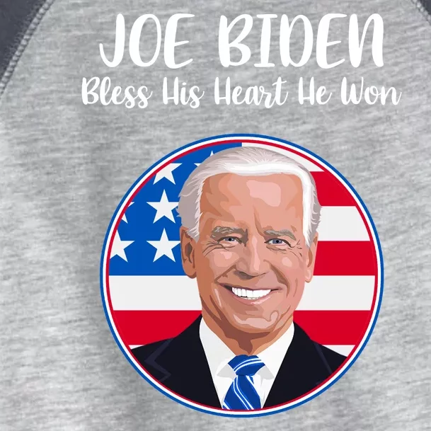 Joe Biden Bless His Heart He Won Toddler Fine Jersey T-Shirt