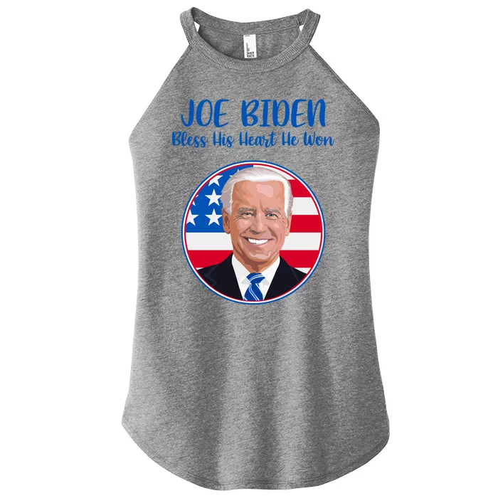 Joe Biden Bless His Heart He Won Women’s Perfect Tri Rocker Tank