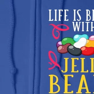 Jelly Bean Candy Beans Vegan Flavors Gift Full Zip Hoodie