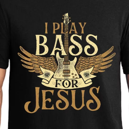 Jesus Bassist Christian Bass Player Bass Guitar Pajama Set