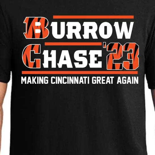 Burrow Chase Making Cincinnati Great Again Ohio Pajama Set