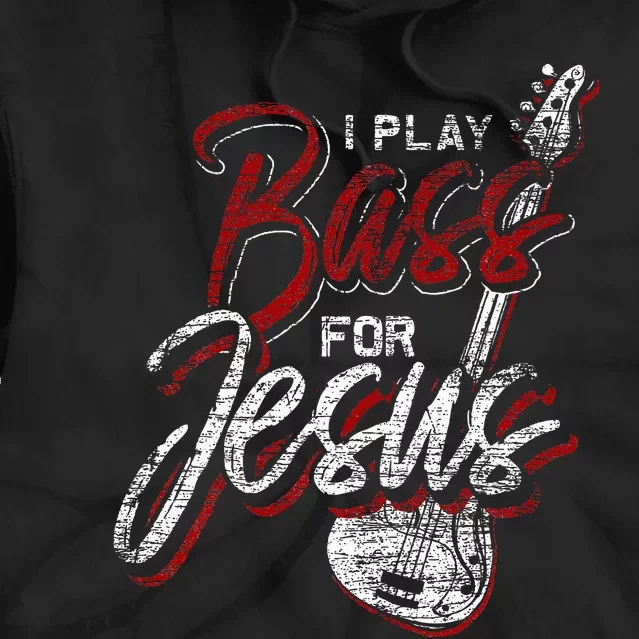 Jesus Bassist Christian Bass Player Bass Guitar Tie Dye Hoodie