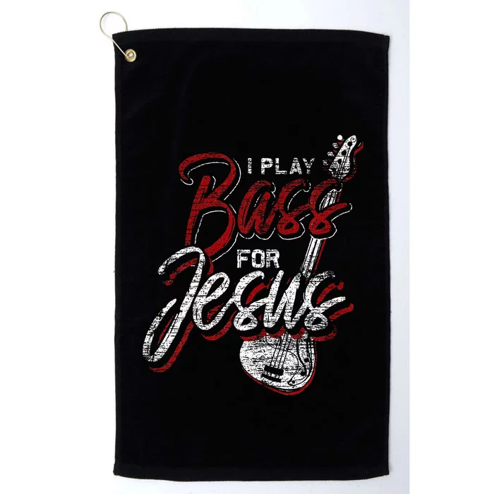 Jesus Bassist Christian Bass Player Bass Guitar Platinum Collection Golf Towel