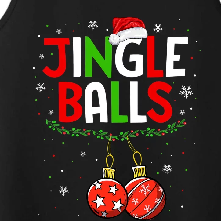 Jingle Balls Christmas Funny Matching Couple Jingle Balls Performance Tank