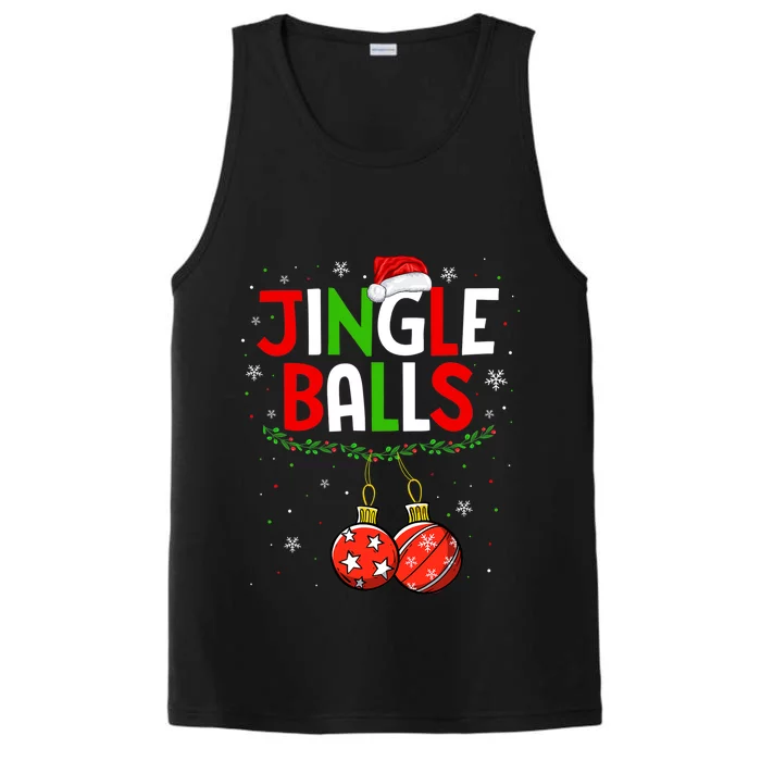 Jingle Balls Christmas Funny Matching Couple Jingle Balls Performance Tank