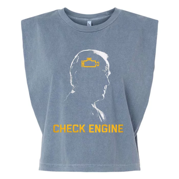 Joe Biden Check Engine Garment-Dyed Women's Muscle Tee