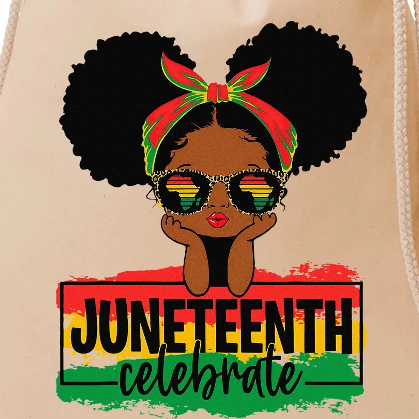 Juneteenth Black Celebrate Juneteenth 1865 African Drawstring Bag