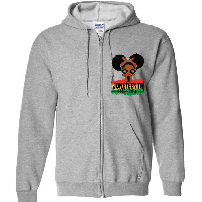 Juneteenth Black Celebrate Juneteenth 1865 African Full Zip Hoodie