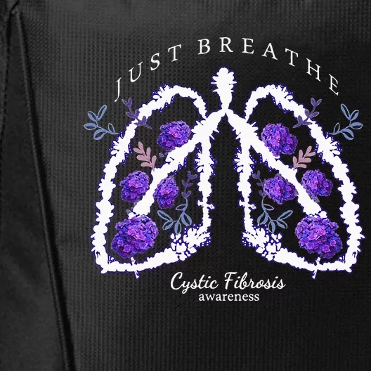 Just Breathe Cystic Fibrosis Awareness City Backpack