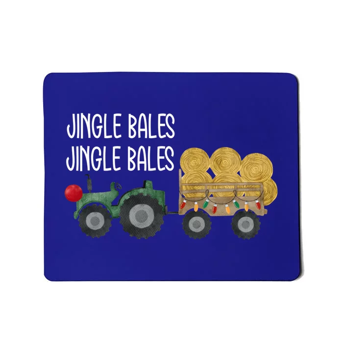 Jingle Bales Christmas Tree Tractor Farmer Farming Family Great Gift Mousepad