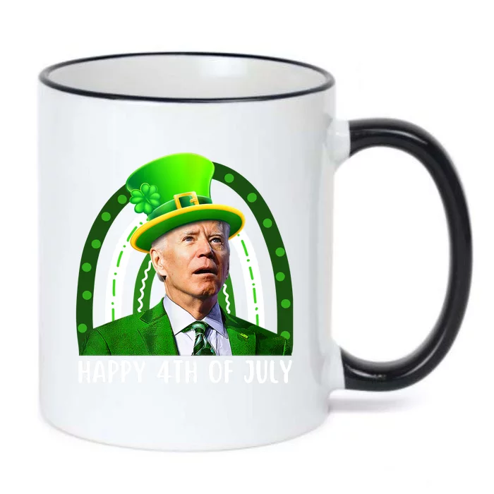 Joe Biden Confused Happy 4th Of July Funny St Patricks Day Black Color Changing Mug