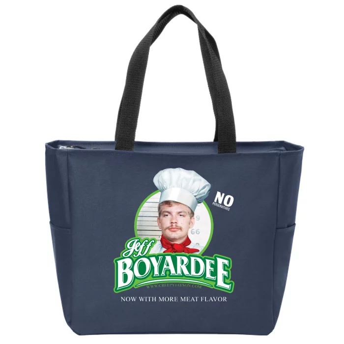 Jeff Boyardee Creepy Jason Zip Tote Bag