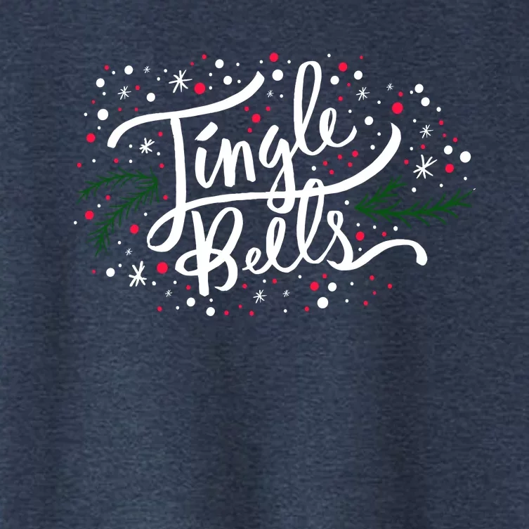 Jingle Bells Christmas Design For Boy Girl Women's Crop Top Tee