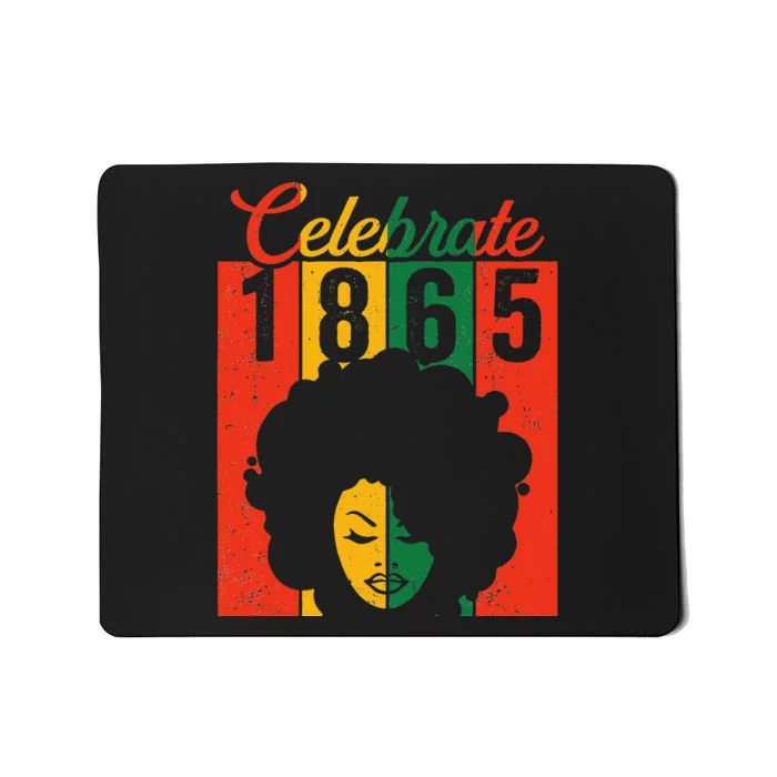 Juneteenth Black  Celebrate 1865 Independence Day Mousepad