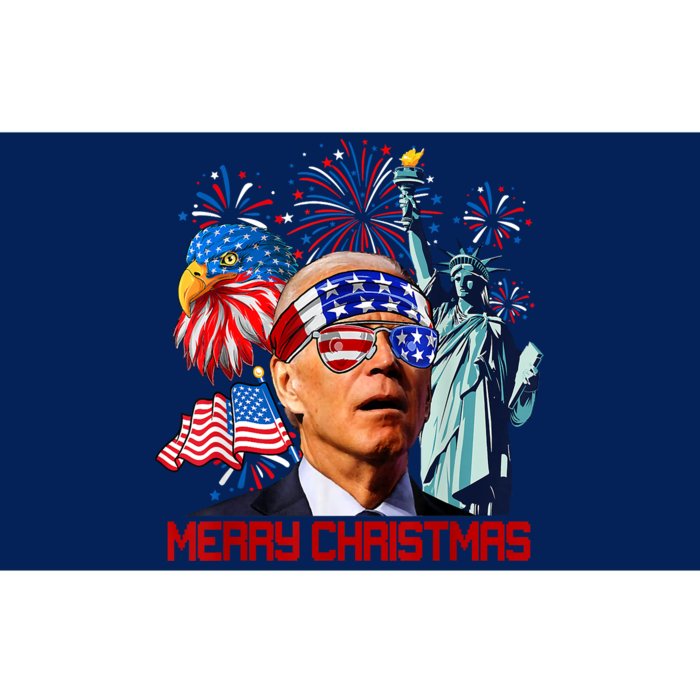 Joe Biden Confused Patriotic Merry Christmas For 4th Of July Bumper Sticker